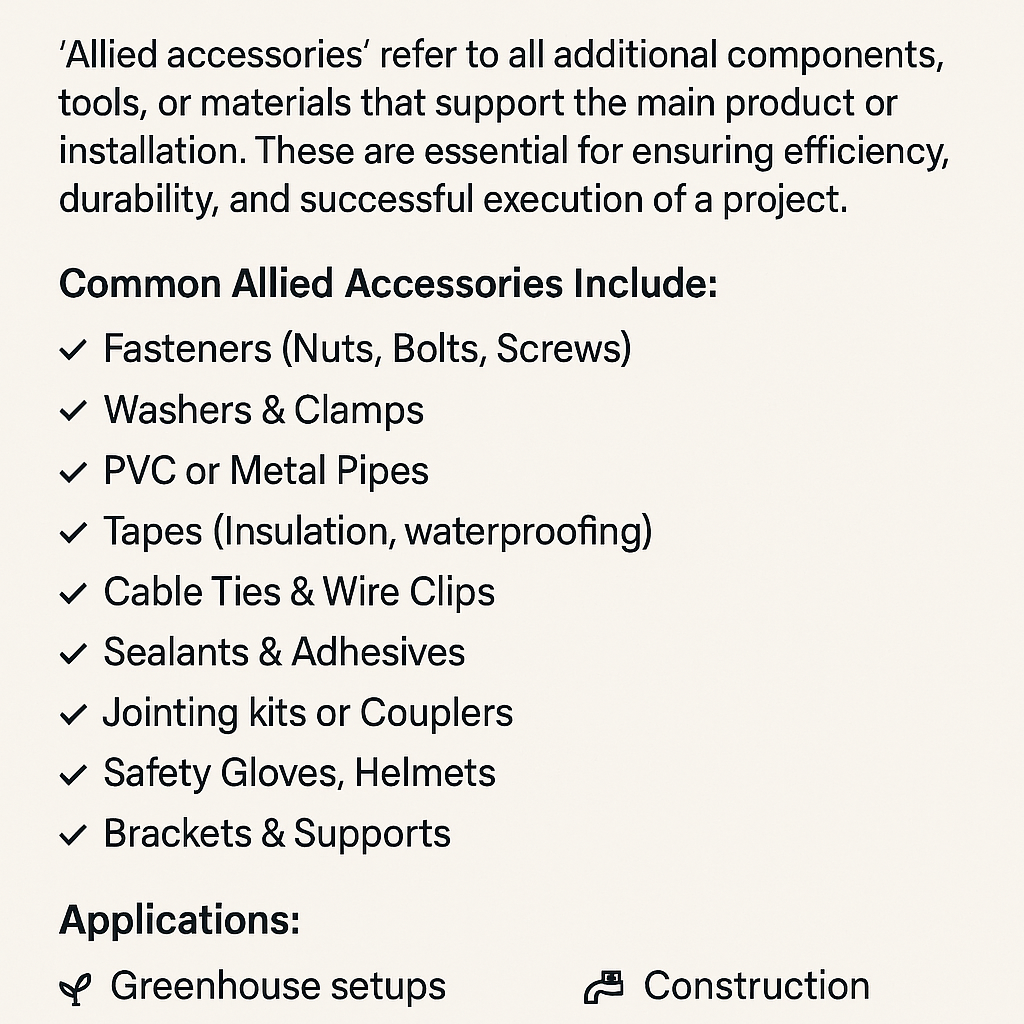 Allied Required Accessories